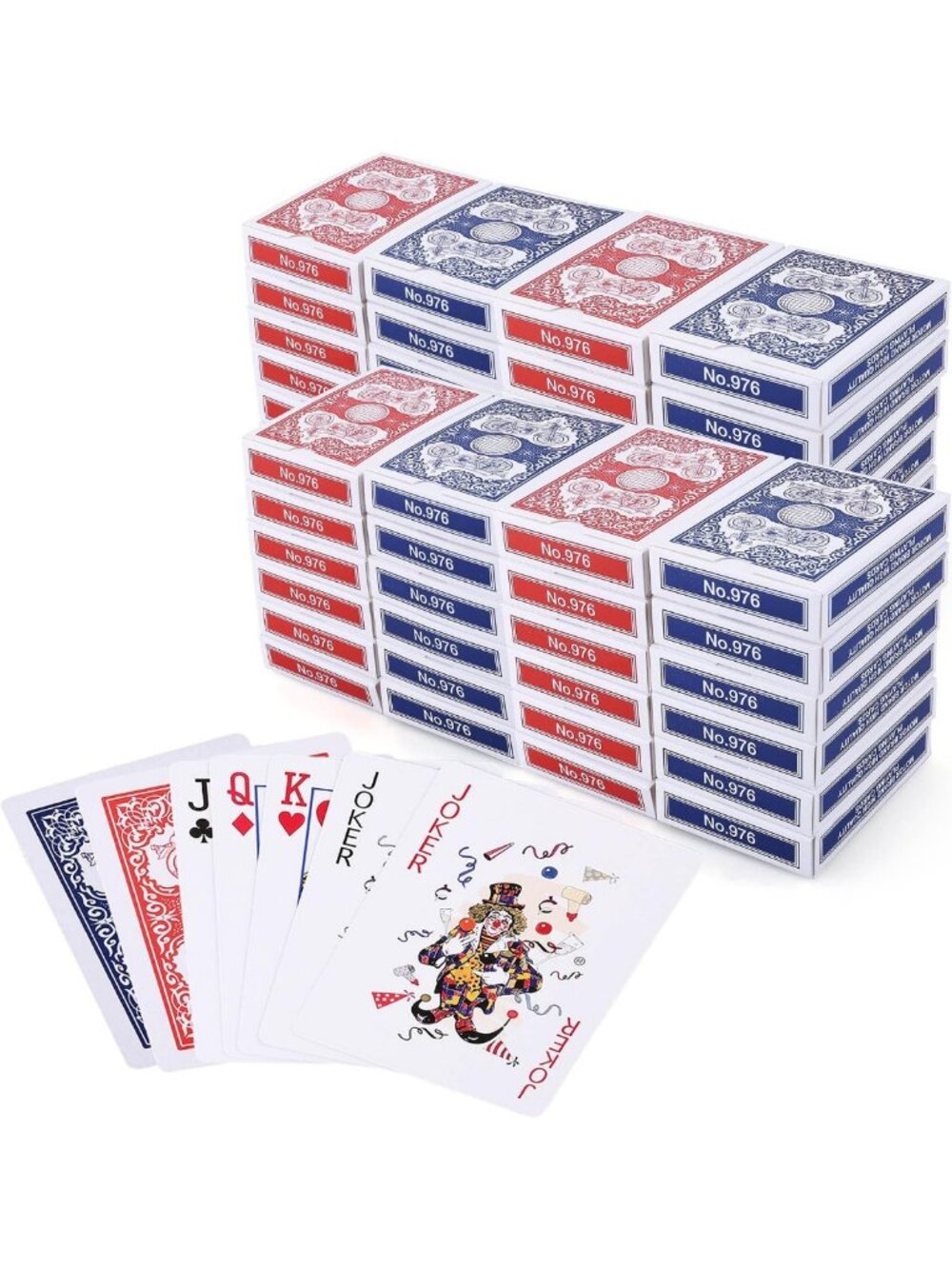 144 Bulk Playing Cards - Poker Size Standard Index, Perfect for Game Nights